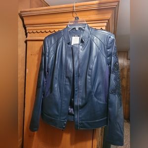 Faux leather jacket by Guliana